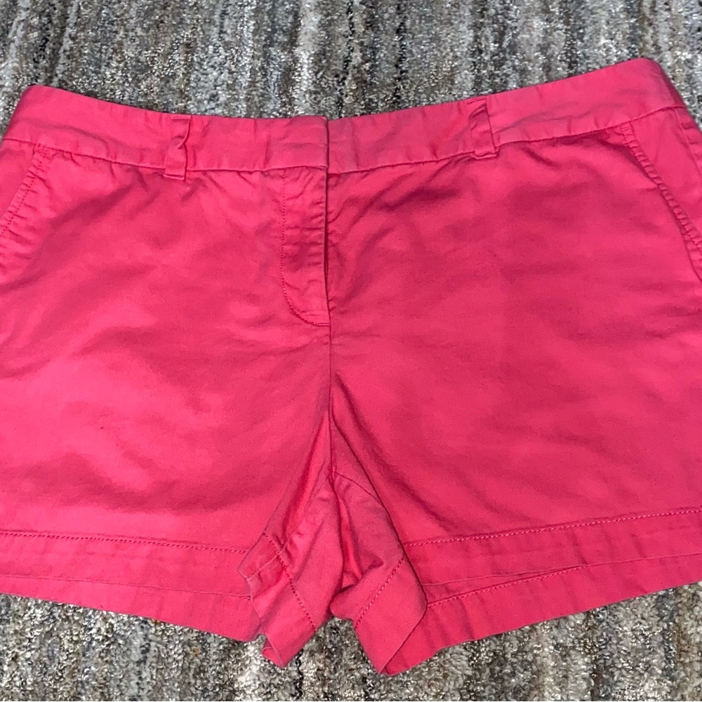 LOFT Bright Pink Cotton Bermuda Shorts (c2)